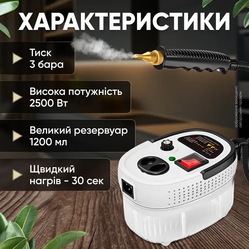 Пароочисник в дії
